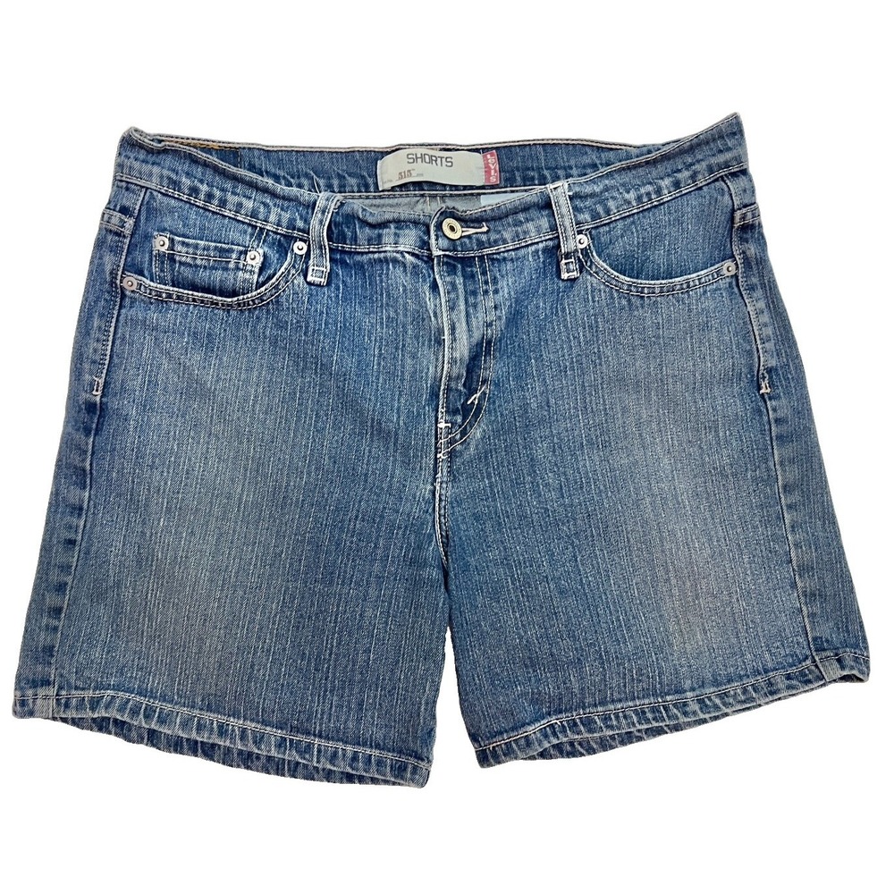 Levi's 515 Shorts 14 Levi Strauss Denim Pants Belted Waist Summer Women Clothing